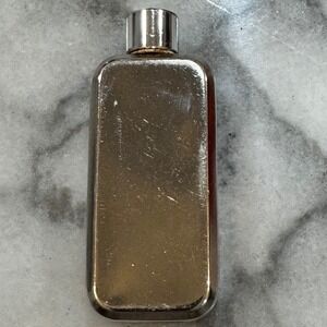 Vintage Lagerfeld Chrome Metal Cologne Spray Bottle Collectible Vanity Decor